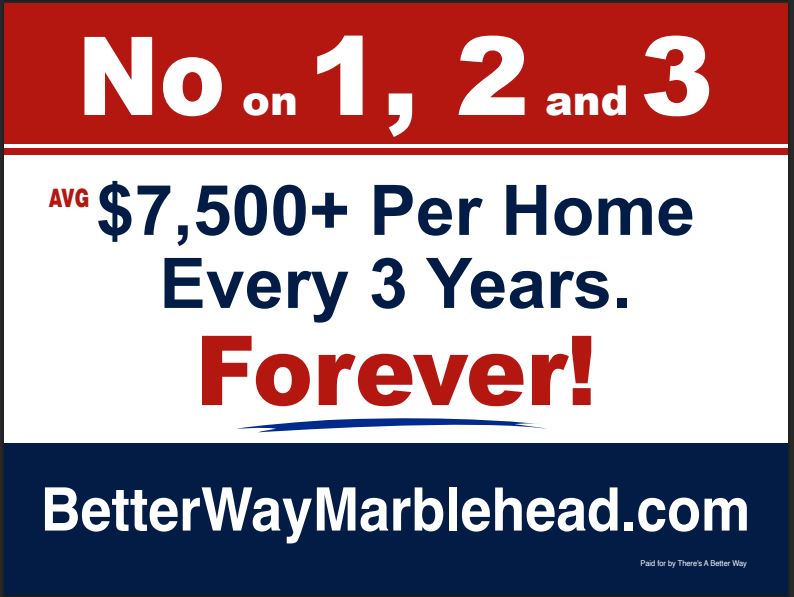 No on 1, 2 and 3 yard sign
